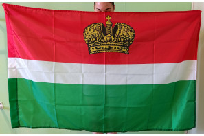 Флаг Калужской области (90x135 см., полиэфирный шелк, сублимационная печать, прошит по периметру, карман слева)