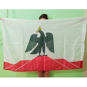 Флаг города Орск (90x135 см., полиэфирный шелк, сублимационная печать, прошит по периметру, карман слева)