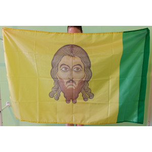 Флаг Пензенской области (90x135 см., полиэфирный шелк, сублимационная печать, прошит по периметру, карман слева)