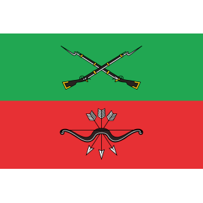 Флаг Запорожской области (15x22 см., полиэфирный шелк, сублимационная печать, карман слева)
