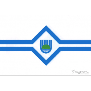 флаг города Биробиджан (15x22 см., полиэфирный шелк, сублимационная печать, карман слева)