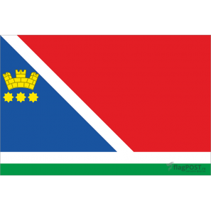 флаг города Благовещенск (15x22 см., полиэфирный шелк, сублимационная печать, карман слева)