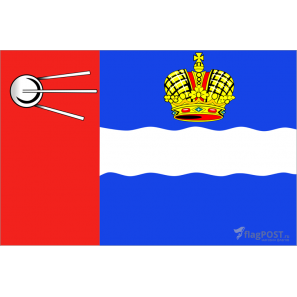 флаг города Калуга (15x22 см., полиэфирный шелк, сублимационная печать, карман слева)