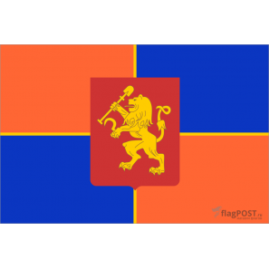 флаг города Красноярск (15x22 см., полиэфирный шелк, сублимационная печать, карман слева)