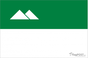 флаг города Курган (100x150 см., полиэфирный шелк, сублимационная печать, прошит по периметру, карман слева)