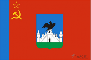 флаг города Орёл (100x150 см., полиэфирный шелк, сублимационная печать, прошит по периметру, карман слева)