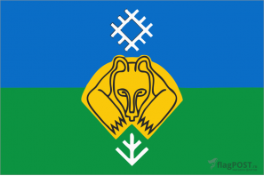 Флаг города Сыктывкар (100x150 см., полиэфирный шелк, прямая печать, прошит по периметру, карман слева)
