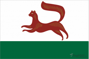 флаг города Уфа (100x150 см., полиэфирный шелк, сублимационная печать, прошит по периметру, карман слева)