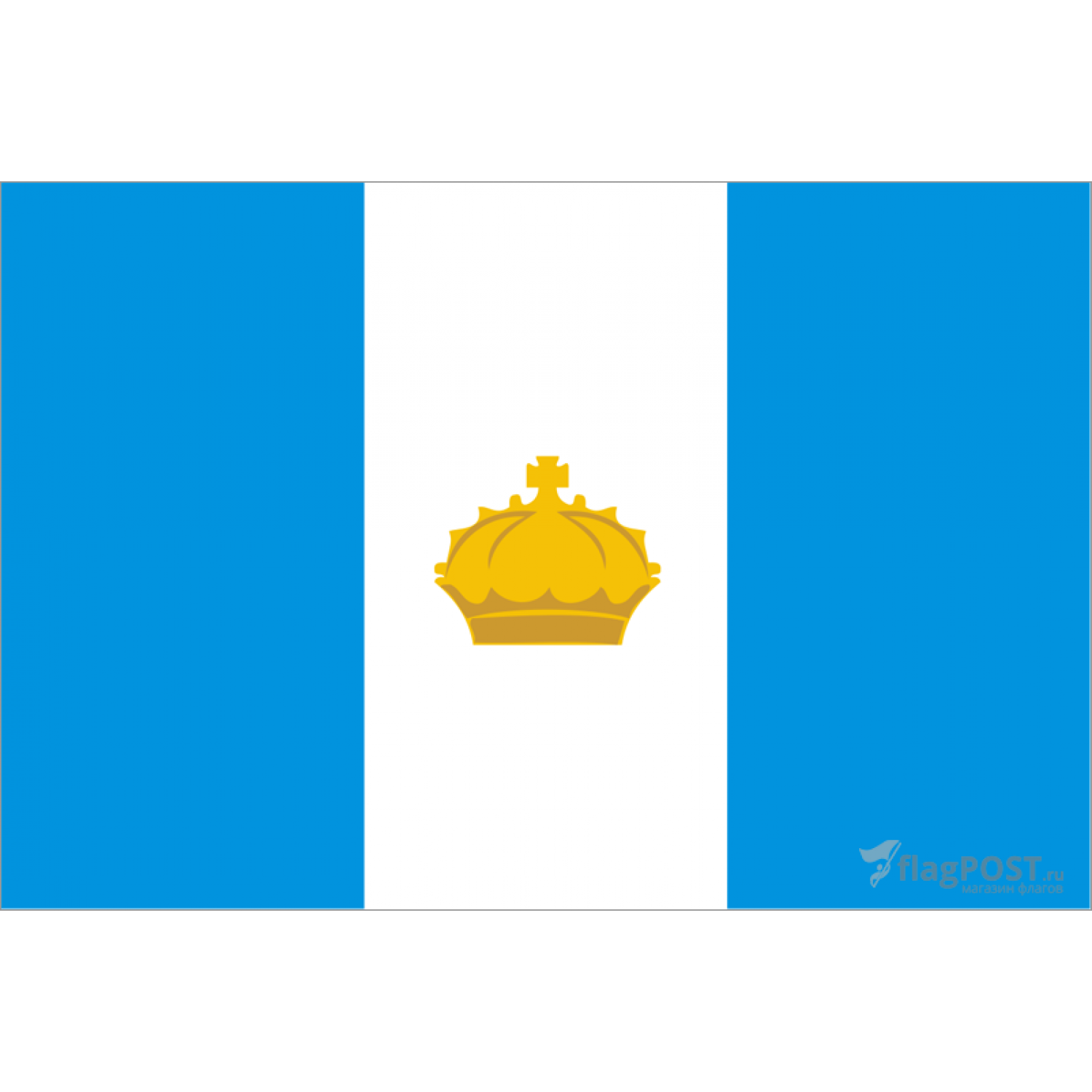 флаг города Ульяновск (70x105 см., флажная сетка, прямая печать, прошит по периметру, карман слева)