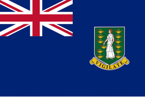 Флаг Виргинских островов Британия (100x150 см., полиэфирный шелк, сублимационная печать, прошит по периметру, карман слева)