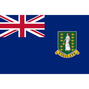 Флаг Виргинских островов Британия (15x22 см., полиэфирный шелк, сублимационная печать, карман слева)