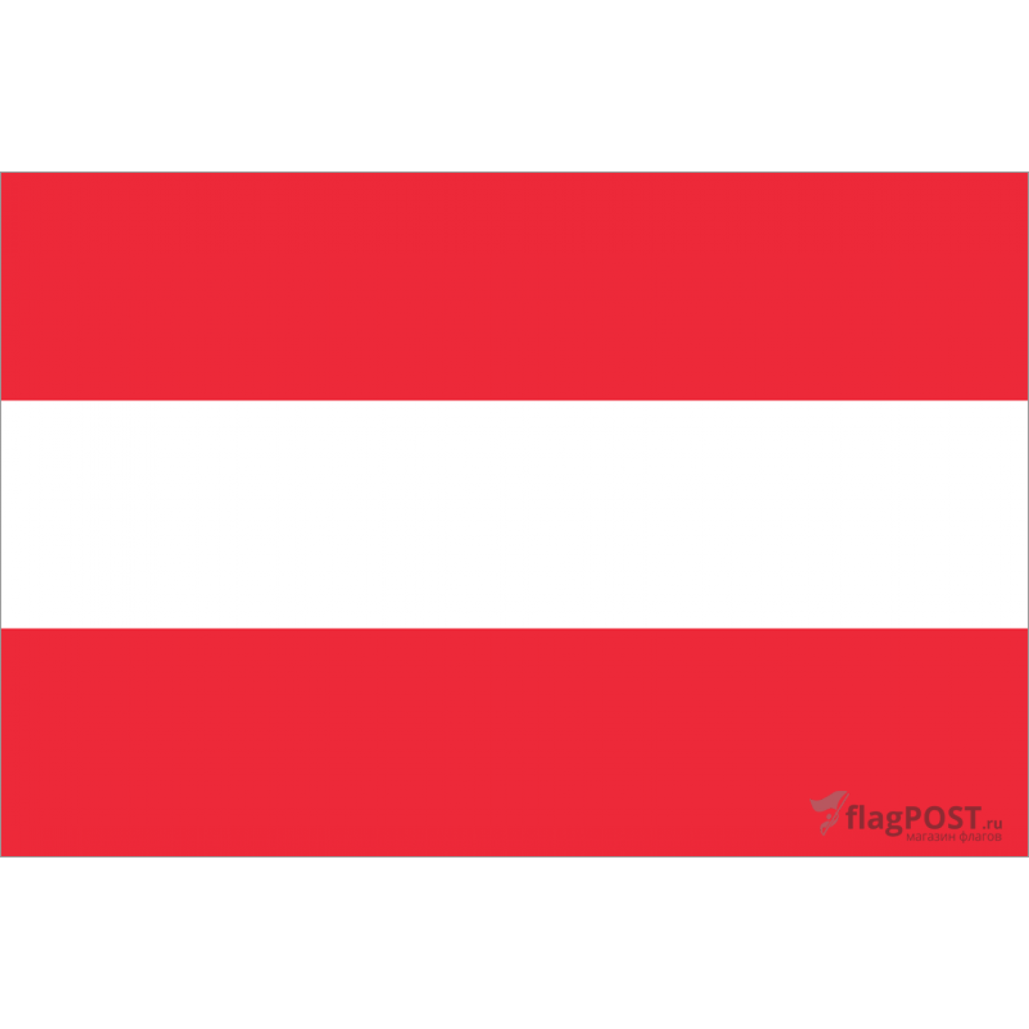 Флаг страны Австрия (70x105 см., полиэфирный шелк, прямая печать, прошит по периметру, карман слева)