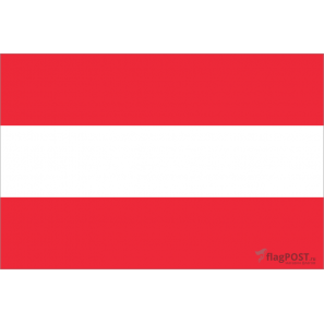 Флаг страны Австрия (15x22 см., полиэфирный шелк, сублимационная печать, карман слева)