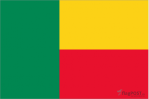 Флаг страны Бенин (100x150 см., полиэфирный шелк, прямая печать, прошит по периметру, карман слева)