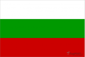 Флаг страны Болгария (100x150 см., полиэфирный шелк, сублимационная печать, прошит по периметру, карман слева)