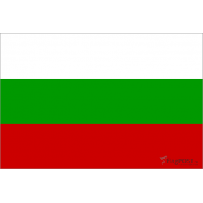 Флаг страны Болгария (15x22 см., полиэфирный шелк, сублимационная печать, карман слева)