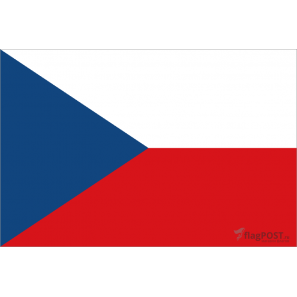 Флаг страны Чехия (15x22 см., полиэфирный шелк, сублимационная печать, карман слева)