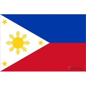 Флаг страны Филиппины (15x22 см., полиэфирный шелк, сублимационная печать, карман слева)