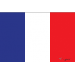 Флаг страны Франция (15x22 см., полиэфирный шелк, сублимационная печать, карман слева)