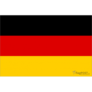 Флаг страны Германия (15x22 см., полиэфирный шелк, сублимационная печать, карман слева)