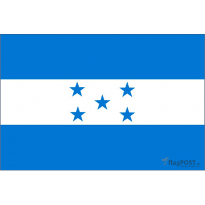 Флаг страны Гондурас (15x22 см., полиэфирный шелк, сублимационная печать, карман слева)