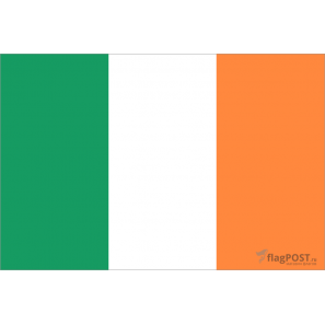 Флаг страны Ирландия (15x22 см., полиэфирный шелк, сублимационная печать, карман слева)