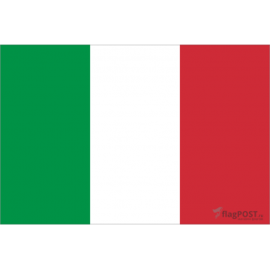 Флаг страны Италия (15x22 см., полиэфирный шелк, сублимационная печать, карман слева)