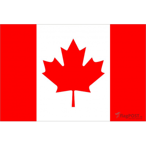 Флаг страны Канада (15x22 см., полиэфирный шелк, сублимационная печать, карман слева)