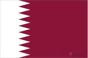 Флаг страны Катар (100x150 см., полиэфирный шелк, сублимационная печать, прошит по периметру, карман слева)
