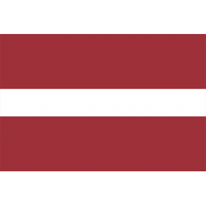 Флаг страны Латвия (15x22 см., полиэфирный шелк, сублимационная печать, карман слева)