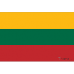 Флаг страны Литва (15x22 см., полиэфирный шелк, сублимационная печать, карман слева)