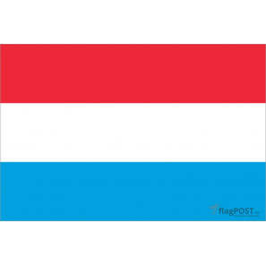 Флаг страны Люксембург (15x22 см., полиэфирный шелк, сублимационная печать, карман слева)