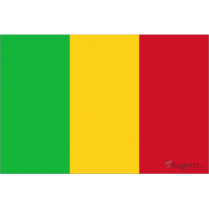 Флаг страны Мали (15x22 см., полиэфирный шелк, сублимационная печать, карман слева)