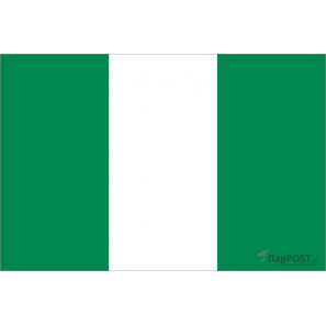 Флаг страны Нигерия (15x22 см., полиэфирный шелк, сублимационная печать, карман слева)