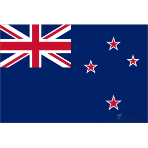 Флаг страны Новая Зеландия (15x22 см., полиэфирный шелк, сублимационная печать, карман слева)