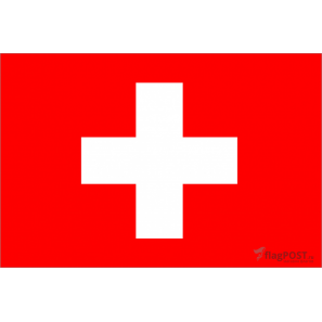 Флаг страны Швейцария (15x22 см., полиэфирный шелк, сублимационная печать, карман слева)