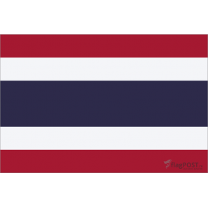 Флаг страны Таиланд (15x22 см., полиэфирный шелк, сублимационная печать, карман слева)