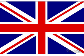 Флаг страны Великобритания (100x150 см., полиэфирный шелк, прямая печать, прошит по периметру, карман слева)