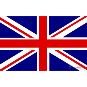 Флаг страны Великобритания (15x22 см., полиэфирный шелк, сублимационная печать, карман слева)