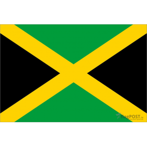 Флаг страны Ямайка (15x22 см., полиэфирный шелк, сублимационная печать, карман слева)