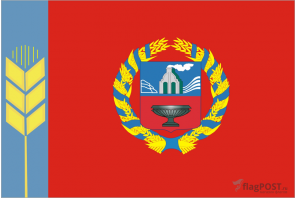 Флаг Алтайского края (100x150 см., полиэфирный шелк, сублимационная печать, прошит по периметру, карман слева)