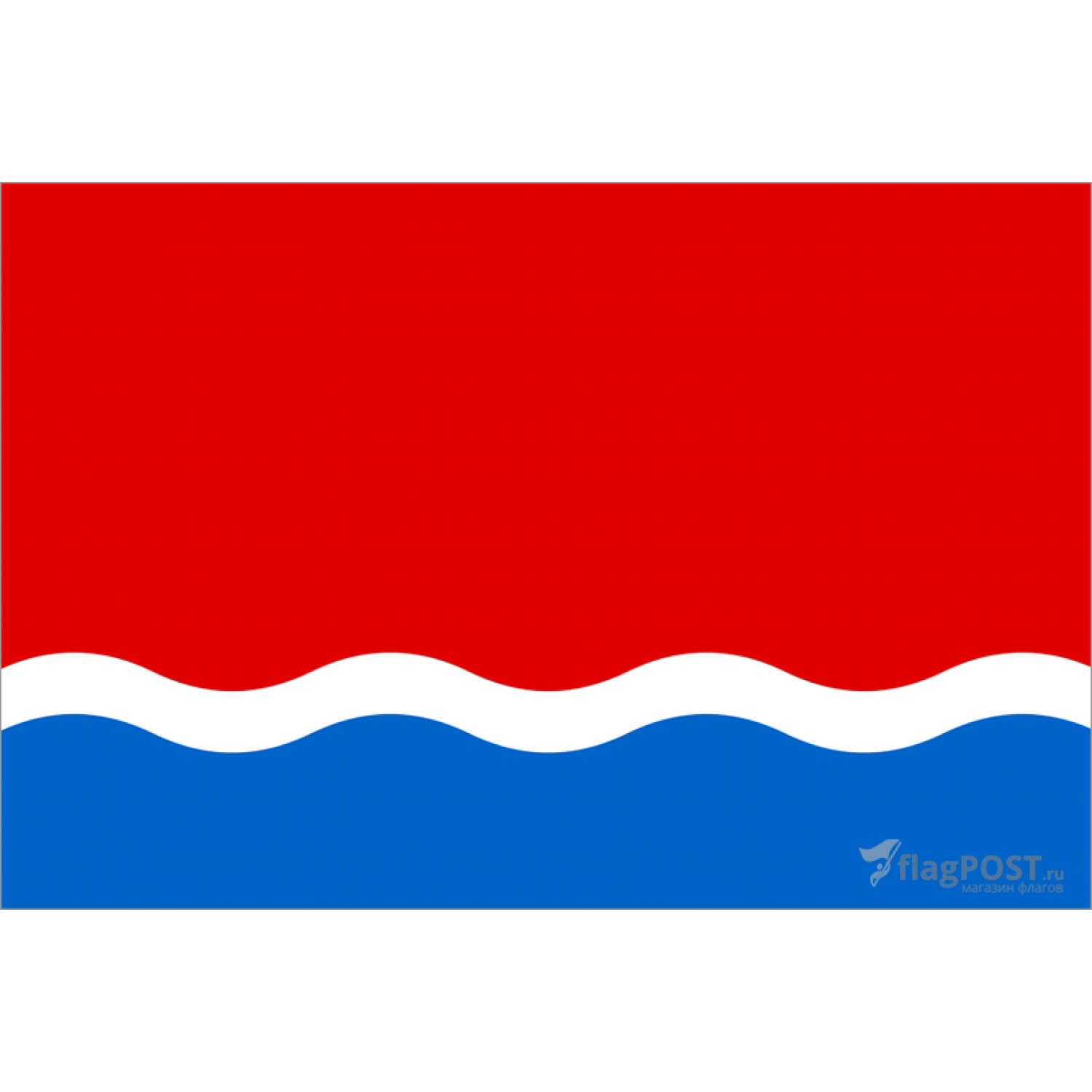 Флаг Амурской области (100x150 см., полиэфирный шелк, прямая печать, прошит по периметру, карман слева)