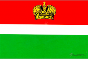 Флаг Калужской области (100x150 см., полиэфирный шелк, прямая печать, прошит по периметру, карман слева)