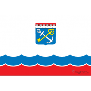 Флаг Ленинградской области (15x22 см., полиэфирный шелк, сублимационная печать, карман слева)