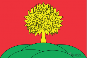 Флаг Липецкой области (90x135 см., полиэфирный шелк, сублимационная печать, прошит по периметру, карман слева)