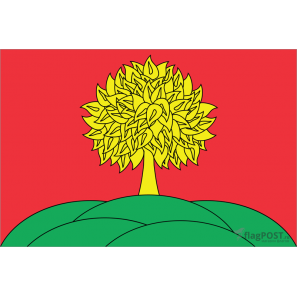 Флаг Липецкой области (15x22 см., полиэфирный шелк, сублимационная печать, карман слева)