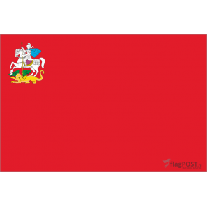 Флаг Московской области (15x22 см., полиэфирный шелк, сублимационная печать, карман слева)