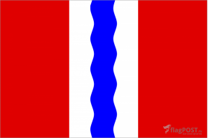 Флаг Омской области (100x150 см., полиэфирный шелк, сублимационная печать, прошит по периметру, карман слева)