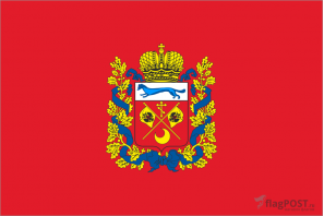 Флаг Оренбургской области (90x135 см., полиэфирный шелк, сублимационная печать, прошит по периметру, карман слева)