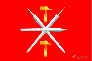 Флаг Тульской области (100x150 см., полиэфирный шелк, сублимационная печать, прошит по периметру, карман слева)